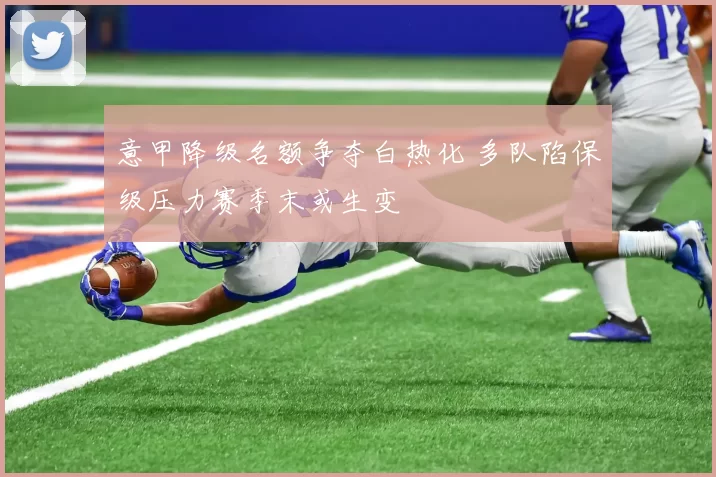 意甲降级名额争夺白热化 多队陷保级压力赛季末或生变