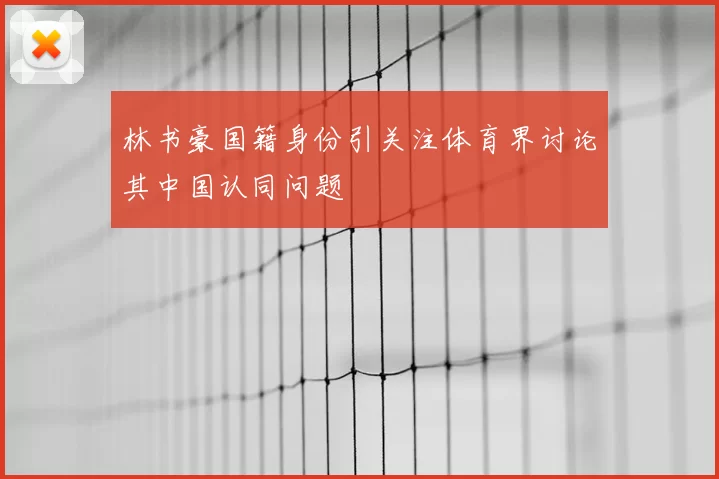 林书豪国籍身份引关注体育界讨论其中国认同问题
